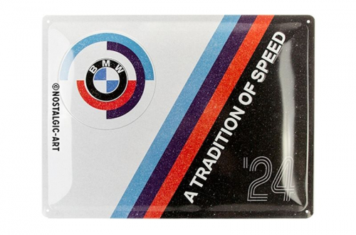 Blechschild "BMW Motorsport Tradition" - 40 x 30cm